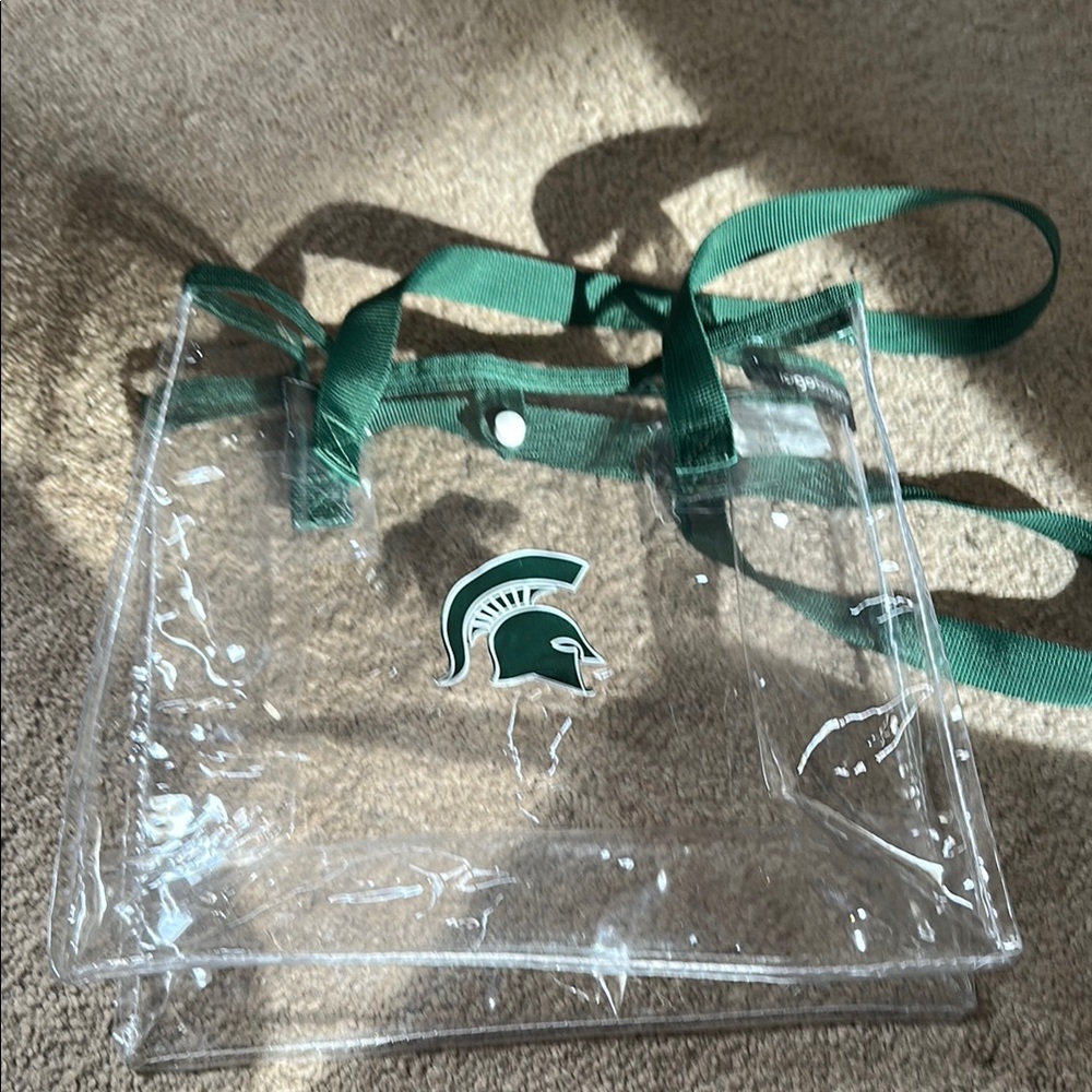 Michigan State Spartans Clear Tote Bag